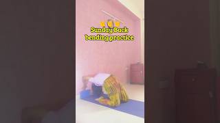 My back bending practice 🤗🤗🤗 Yoga for belly fat [upl. by Havstad105]