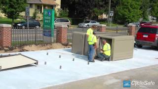 CycleSafe® Two 6Bike Locker Bank Installation Timelapse [upl. by Drescher67]