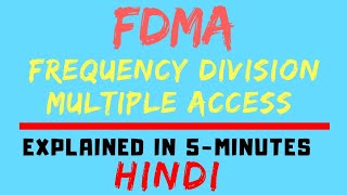 FDMA  Frequency Division Multiple Access Mobile Communication Computing HINDI [upl. by Harifaz708]