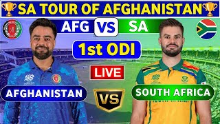 Afghanistan vs South Africa 1st ODI  AFG vs SA 1st ODI Match Live Score amp Commentary Live Match [upl. by Conlon]