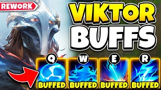 REWORKED VIKTOR JUST GOT A BUFF TO EVERY ABILITY HES LEGIT AMAZING NOW [upl. by Ilajna]