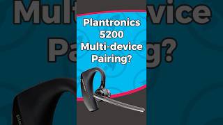 Can you connect the Plantronics Voyager 5200 to two different devices simultaneously shorts [upl. by Rennold680]