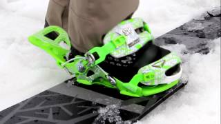 SP Fastec Snowboard Binding System Demonstration  Fastec Video Review [upl. by Dirrej205]