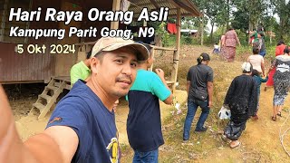 Hari Raya Orang Asli kampung Parit Gong N9 [upl. by Beberg]