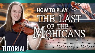 How to Play The Last of the Mohicans Theme The Gael  Violin Tutorial [upl. by Lap]