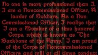 The NCO CREED [upl. by Anilas]