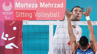 🇮🇷 Morteza Mehrzad Worlds Second Tallest Man  Sitting Volleyball  Tokyo 2020 Paralympic Games [upl. by Devine135]