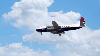 The last Vickers Viscount passenger flight to Jersey 1996 with BWA [upl. by Fitzpatrick155]