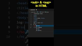 quotsupquot and quotsubquot tag in HTML [upl. by Arrahs403]