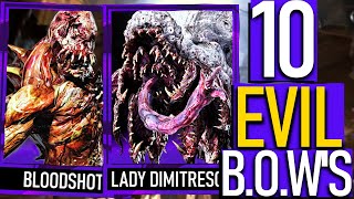 Resident Evil  10 Most EVIL BOWs amp Monsters [upl. by Colfin]