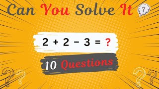 Math Quiz Challenge Can You Beat the Clock  Tricky Math Quiz  iq math iqmastermind trending [upl. by Bakeman422]