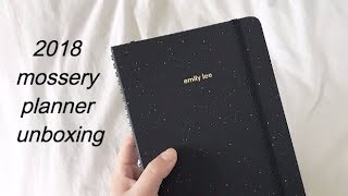 2018 mossery planner unboxing [upl. by Spooner]