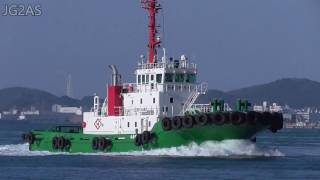 晴隆丸 SEIRYU MARU タグボート Tugboat 福島海運 関門海峡 2016FEB [upl. by Lillith]