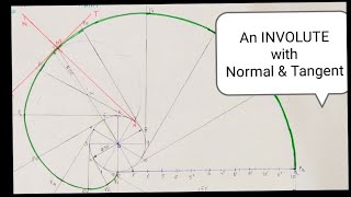 Involute with Normal ampTangent Engineering Drawing [upl. by Desirea]