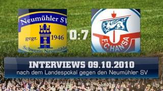 Interviews nach dem Landespokal 09102010 [upl. by Aivuy]