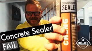 Chengs Concrete Countertop Sealer FAIL  Skoolie Bus Conversion Tiny House Videos [upl. by Asen]