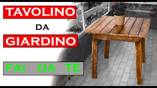 Come realizzare un tavolino in legno FAI DA TE  Small table DO IT YOURSELF [upl. by Arahk]