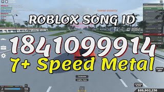 7 Speed Metal Roblox Song IDsCodes [upl. by Ivie537]