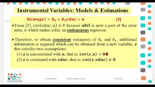 OLSIV Estimations on Bivariate Models [upl. by Burley]