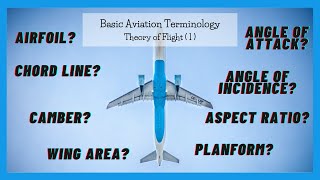 Basic Aviation Terminology  Theory of Flight 1 ✈️✈️ [upl. by Akired130]