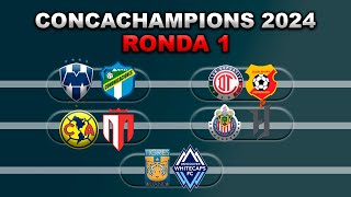 FECHAS HORARIOS Y CANALES PARA LA RONDA 1 DE LA CONCACHAMPIONS 2024 PARA EQUIPOS MEXICANOS VUELTA [upl. by Parke]