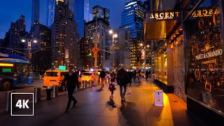 Relaxing Night Walk in NEW YORK CITY 🗽 8th Avenue MANHATTAN Tour NYC [upl. by Nahs]