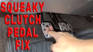 Fix Squeaking Clutch Pedal Subaru WRX in less than a minute [upl. by Ardnot]