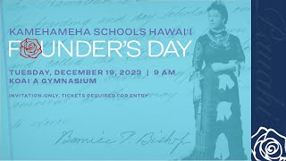 Kamehameha Hawaiʻi Founders Day 2023 [upl. by Yrohcaz]