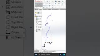 How to create Revolved feature in solidworks [upl. by Koby]