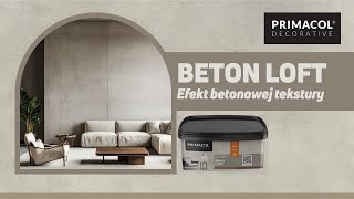 Beton Loft Primacol Decorative  Efekt Betonowej Tekstury [upl. by Neevan]