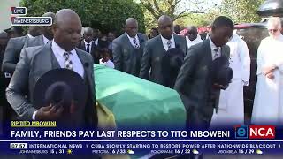 RIP Tito Mboweni  Family friends pay last respects to Tito Mboweni [upl. by Gnouv]