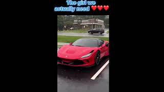 The Girl We Actually Need Ferrari Edition 🏎️✨ automobile cars motivation nevergiveupondreams [upl. by Grous]