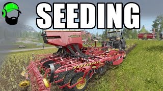 Farming Simulator 17 Courseplay Tutorial  How to seed with courseplay [upl. by Benedict13]