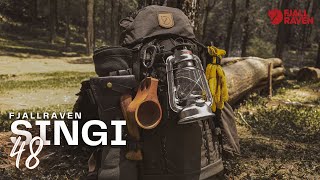 Review Fjallraven Singi 48 Backpack Bushcraft Style [upl. by Kathye]