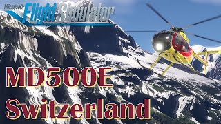 Swiss MD500 Helicopter in MSFS [upl. by Hedaza]