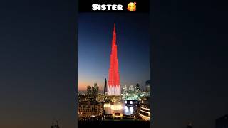 Pakistan papa 💪🔥 country flag on burj khalifa 😎🔥 shorts shortsfeed shortsbeta [upl. by Reivazx370]