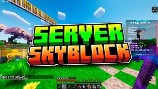 EL MEJOR SERVIDOR DE SKYBLOCK QUE EXISTE MINECRAFT 2024 [upl. by Schwenk82]