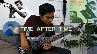 quotTIME AFTER TIMEquot CHET BAKER Bass Transcription [upl. by Amikehs]