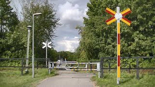 Spoorwegovergang Uppsala S  Railroad crossing  Järnvägsövergång [upl. by Nashbar]