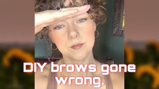 DIY Henna Brows gone wrong [upl. by Marijane]