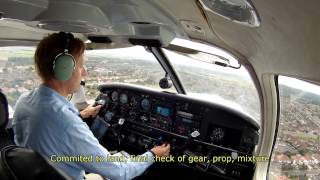 Landing at RAF Woodvale EGOW in a PA 32R Piper Saratoga [upl. by Airotkciv]