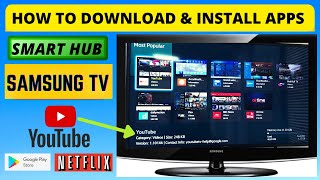 HOW TO DOWNLOAD APPS ON SMART HUB SAMSUNG TV [upl. by Oleta]