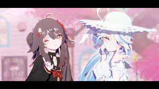 原神MMDGenshin Impact『愛包ダンスホール』フリーナX胡桃Furinahutao Full Version！ [upl. by Ahsila]