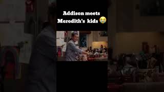 Addison meets Merediths and Dereks kids aka her husbands grey greysanatomy meredithgrey [upl. by Viccora732]