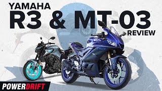 2023 Yamaha R3 and MT03 Launched at Rs 464900 and Rs 459900  PowerDrift [upl. by Jordan]