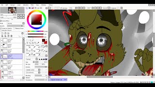 SpeedPaint Trapped remake Five Nights at Freddys 3 [upl. by Elah834]