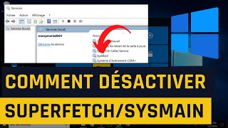 Comment désactiver Superfetch SysMain dans Windows 10 [upl. by Schilling490]