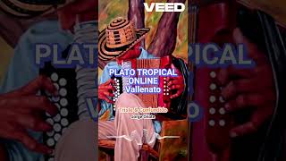 TRISTE Y CONFUNDIDO  JORGE OÑATE  PLATO TROPICAL ONLINE  VALLENATO [upl. by Lounge]