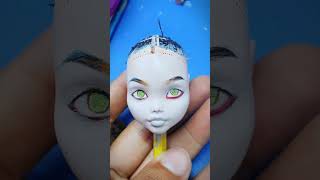 Exclusive OOAK Lisa Frankenstein Faceup ooak monsterhigh faceup watercolour [upl. by Morse825]