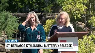 Hundreds gather for butterfly release to remember loved ones [upl. by Odravde]